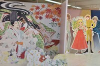 「大和和紀画業50周年記念原画展 in 東武百貨店池袋店」のフォトスポット。