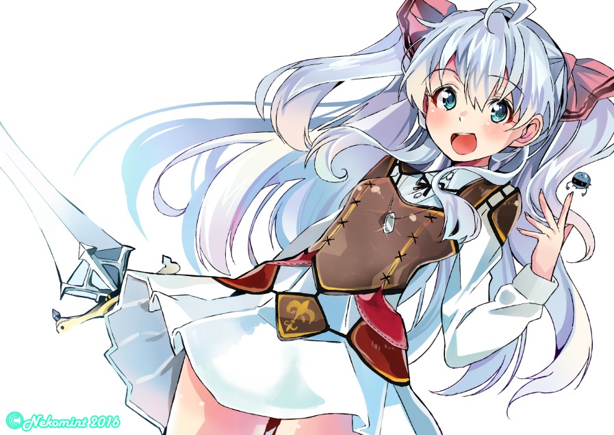 ねこみんとによるマンガ版「私、能力は平均値でって言ったよね！」のマイル（アデル）。
