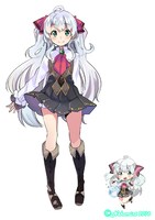 ねこみんとによるマンガ版「私、能力は平均値でって言ったよね！」のマイル（アデル）。