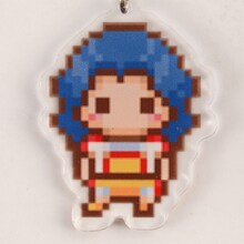 「『弱虫ペダル』ドット絵アクリルキーホルダー チーム2人セット」の手嶋純太。