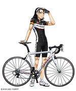 リドレーのサイクルジャージに身を包む東堂尽八の描き下ろしイラスト。