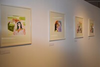 「大和和紀画業50周年記念原画展 in 東武百貨店池袋店」の様子。