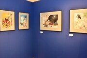 「大和和紀画業50周年記念原画展 in 東武百貨店池袋店」の様子。