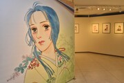 「大和和紀画業50周年記念原画展 in 東武百貨店池袋店」の様子。