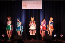 初パフォーマンスを披露したミュージカル「『美少女戦士セーラームーン』」の新5戦士キャスト。