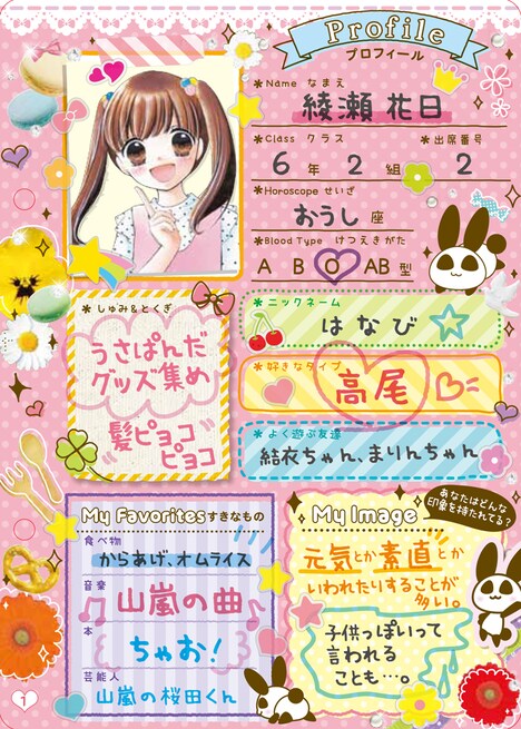 「トキメキプロフ手帳」イメージ