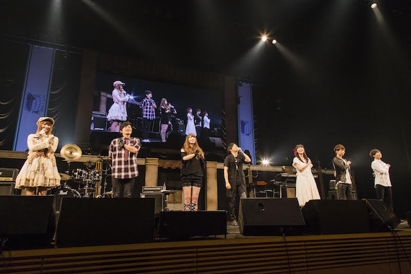 「進撃！巨人中学校×進撃の巨人“進撃祭”Reading & Live Event」の様子。