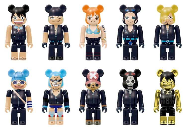 One Piece ベアブリック 初のコラボで麦わらの一味10体が登場 コミックナタリー