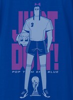 「ポプテピピック サポーターズ ドライTシャツ」のデザイン。