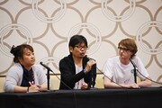 「アニメエキスポ 2016」の様子。中央がボンズ代表取締役の南雅彦。