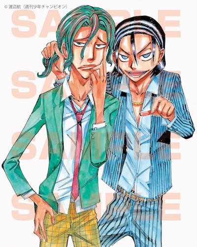 渡辺航描き下ろしによる「弱虫ペダル SCHOOL LIFE」表紙用イラスト。