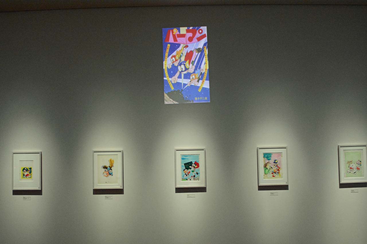 常設展示に飾られている原画。 (c)Fujiko-Pro