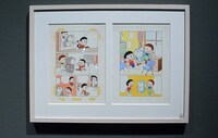 「ドラえもん名作原画展 ミュージアムセレクション」に並ぶ原画。 (c)Fujiko-Pro