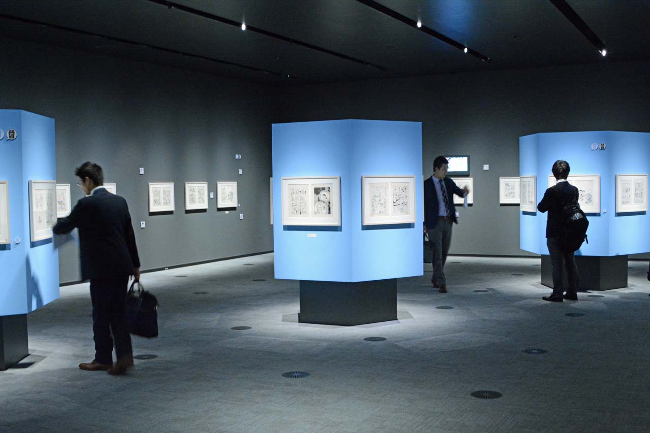 「ドラえもん名作原画展 ミュージアムセレクション」の様子。 (c)Fujiko-Pro