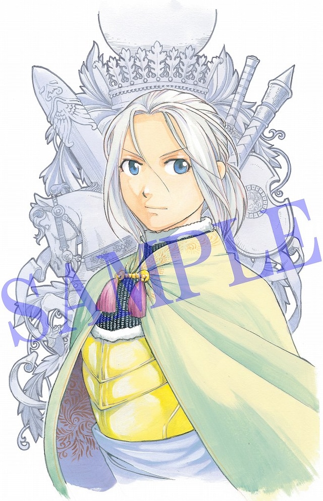 「荒川弘描きおろし全巻収納BOX」の絵柄。(c)2016 荒川弘・田中芳樹・講談社／「アルスラーン戦記」製作委員会・MBS