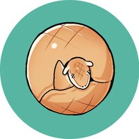 「吸血鬼すぐ死ぬ」とらのあな限定版に付属する缶バッジ（ジョン）。