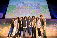 （左から）豊永利行、上村祐翔、大河元気、増田俊樹、西山宏太朗、八代拓、千葉翔也、江口拓也。