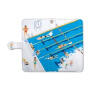 「休日ジャンクション 手帳型レザースマートフォンケース」