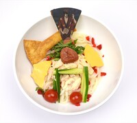 「俺ァただ壊すだけだ この腐った夏休みを… その前にまず腹拵えしとけェ 高杉お手製納涼ぶっかけうどん」