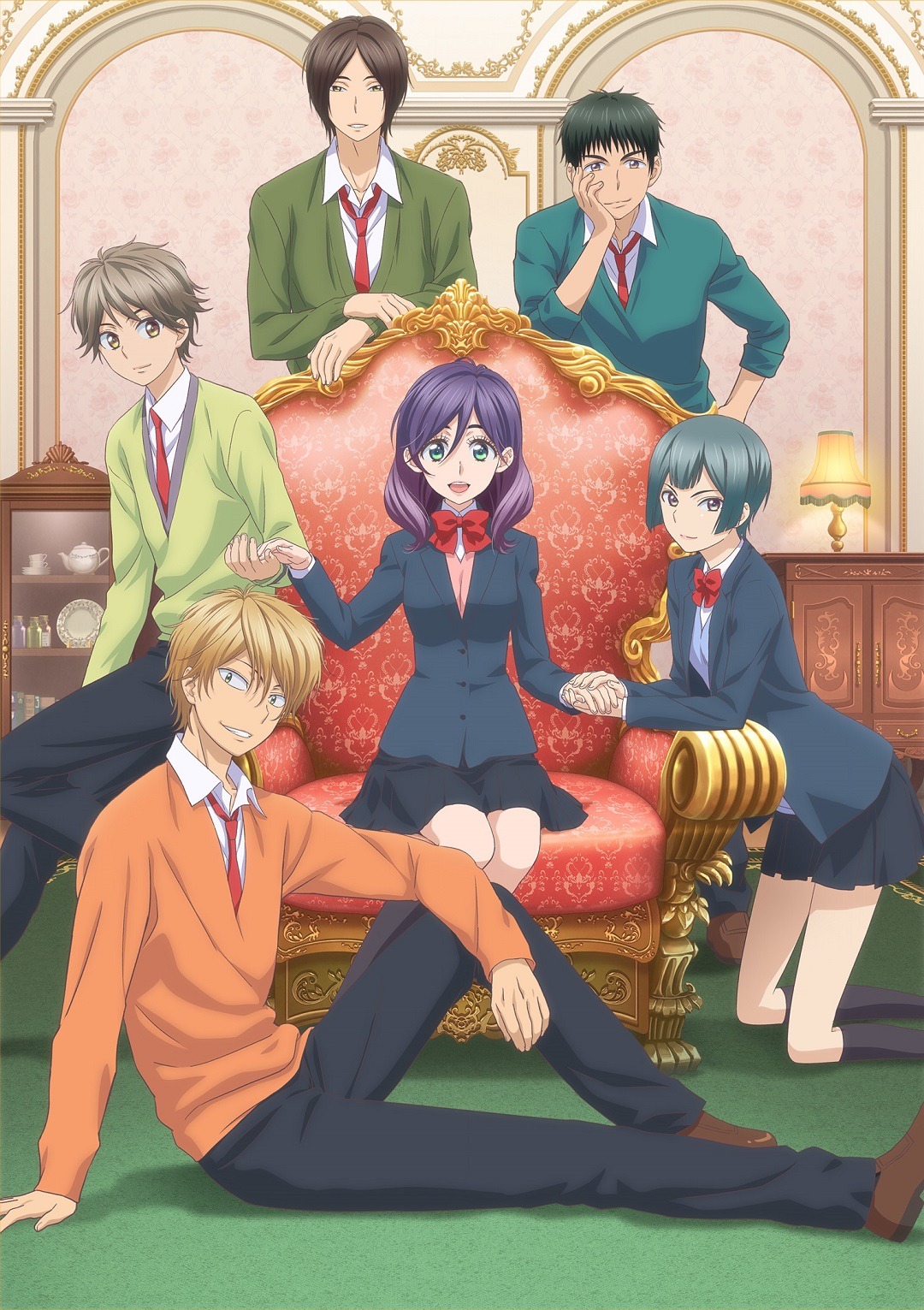 アニメ「私がモテてどうすんだ」キービジュアル