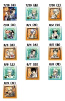 グッズを1500円以上購入した人にプレゼントされるステッカー。