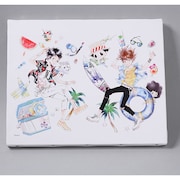 「天野明展」のビジュアルを使ったアートボード。