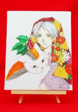 緑川ゆき「夏目友人帳」のキャンバスパネル。