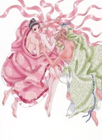 展示される予定の「とりかえ・ばや」のイラスト。