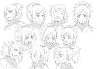 大和守安定の表情集。(c)2016 アニメ『刀剣乱舞-花丸-』製作委員会