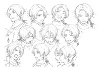 加州清光の表情集。(c)2016 アニメ『刀剣乱舞-花丸-』製作委員会