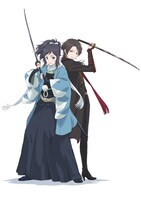 アニメ「刀剣乱舞-花丸-」のティザービジュアル。