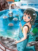 「恋する水族マン」のイラスト。