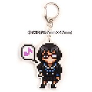 「『死人の声をきくがよい』ドット絵 アクリルキーホルダー」（式野）