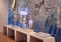 第3の展示「時空を超えて」の様子。