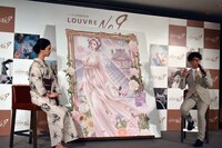 （左から）菜々緒、坂本眞一。