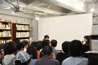 トークイベントの様子。