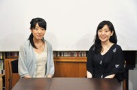 （左から）米代恭と村田沙耶香。