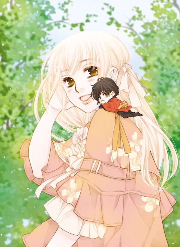 「桜の花の紅茶王子」のイラスト。