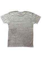 「わたしは真悟Tシャツ [サトル＆マリン] オーセンティックグレー」のバックデザイン。