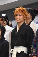 「『ROCK MUSICAL BLEACH』～もうひとつの地上～」囲み取材の様子。