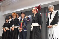 「『ROCK MUSICAL BLEACH』～もうひとつの地上～」囲み取材の様子。