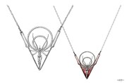 第13号機をイメージしたネックレスのデザイン画。