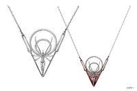 第13号機をイメージしたネックレスのデザイン画。