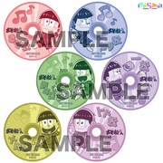 「おそ松さん」の関連商品を2点購入するごとにもらえる特典のステッカー。