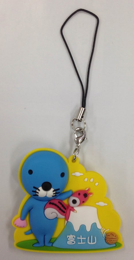 富士山限定のご当地ラバーストラップ（前面）