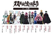 十二天将のキャラクター設定画。