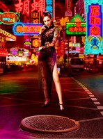 映画「土竜の唄 香港狂騒曲」に登場する菜々緒演じる胡蜂（フーフォン）。