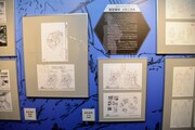 「GUNDAM PRODUCT ART 機動戦士ガンダム THE ORIGIN展」の様子。