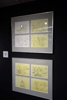 「GUNDAM PRODUCT ART 機動戦士ガンダム THE ORIGIN展」の様子。