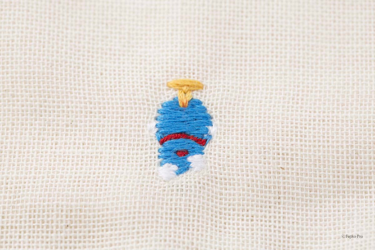 中川政七商店の定番アイテムに、ドラえもんの刺繍をデザイン。